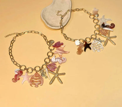 Ocean Chain Necklace - Floral Fawna