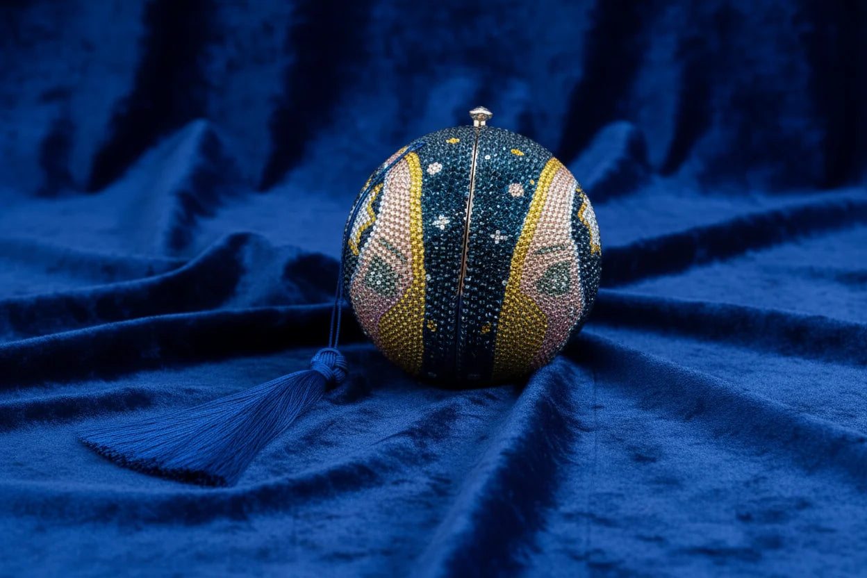 Celestial Sphere Rhinestone Bag