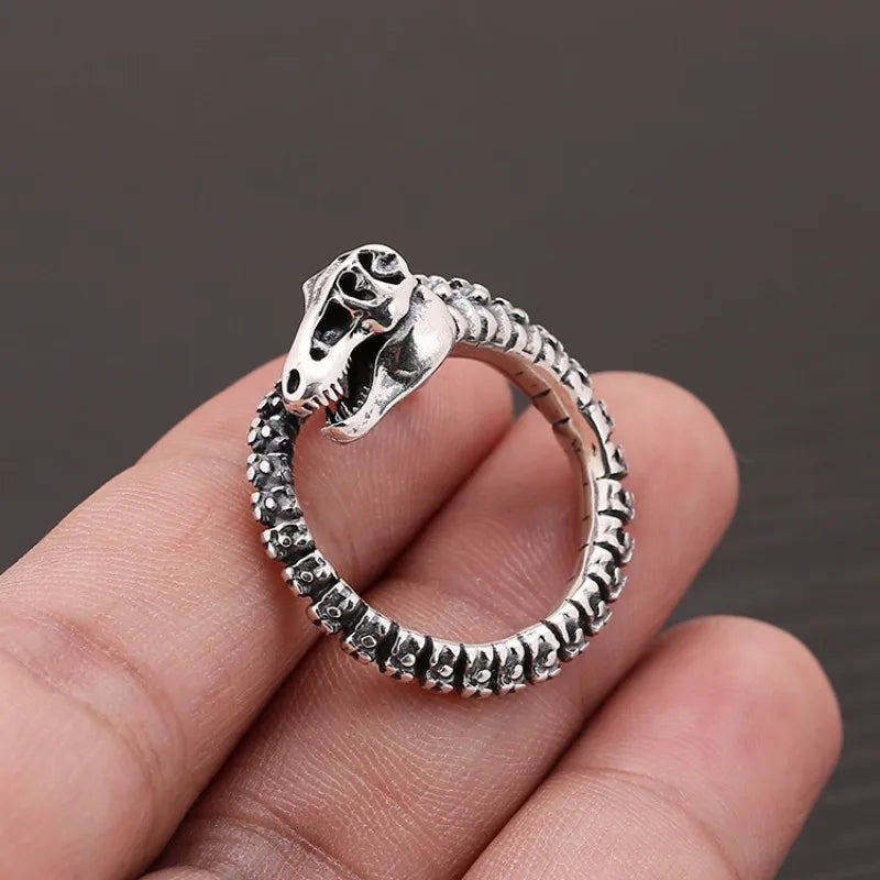 Sterling Silver T-Rex Ring