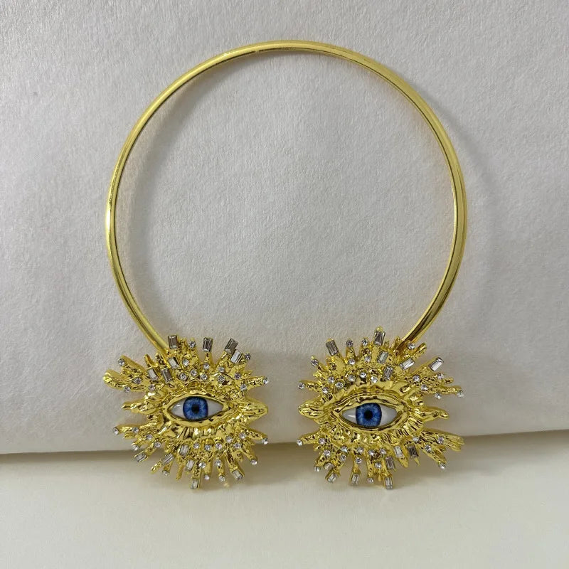 Statement Eye Open Choker - Floral Fawna