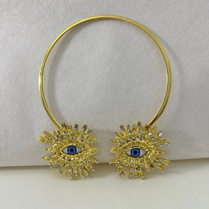 Statement Eye Open Choker - Floral Fawna