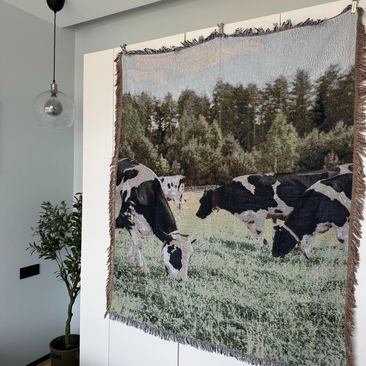 Winter Landscape Tapestry Throw