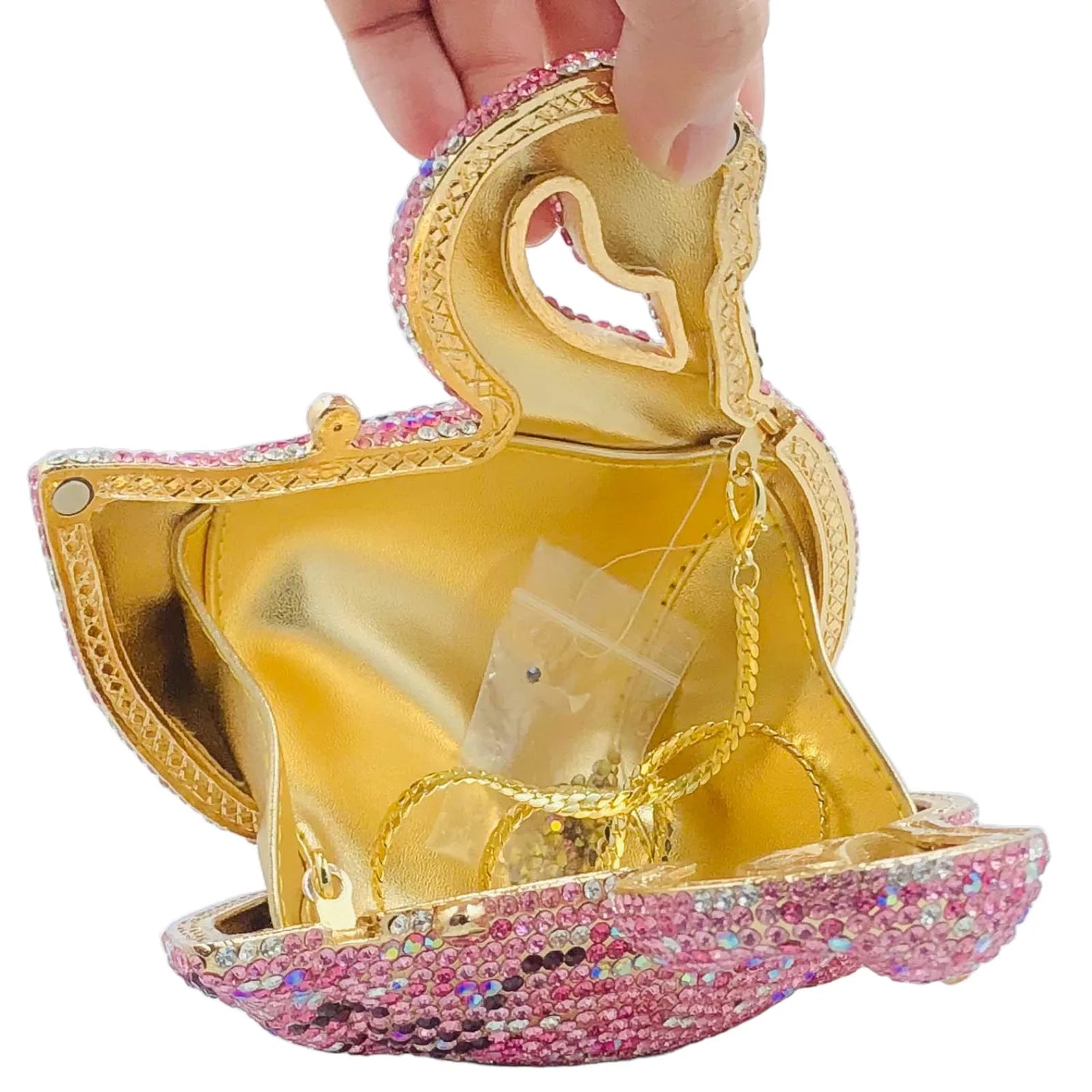 Flamingo Crystal Clutch - Floral Fawna