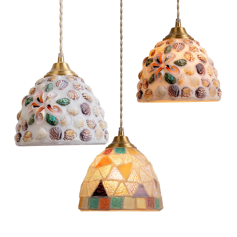 Mediterranean Sea Shell Pendant Lamp