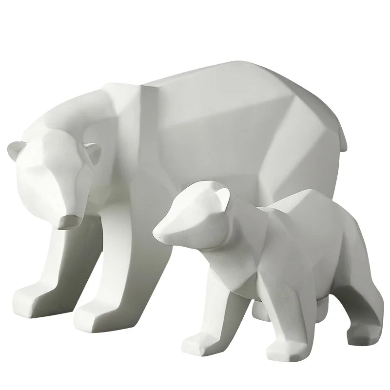 Geometric Bear Sculpture