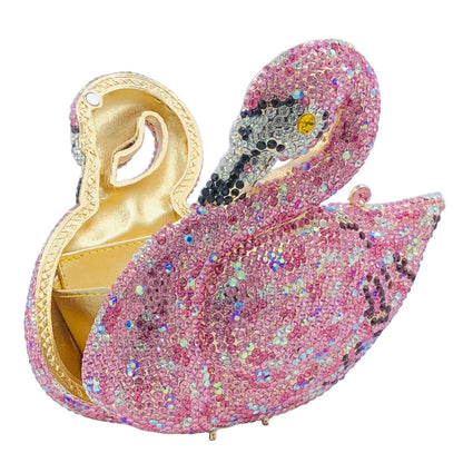Flamingo Crystal Clutch - Floral Fawna