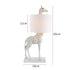 Giraffe Table Lamp - Floral Fawna