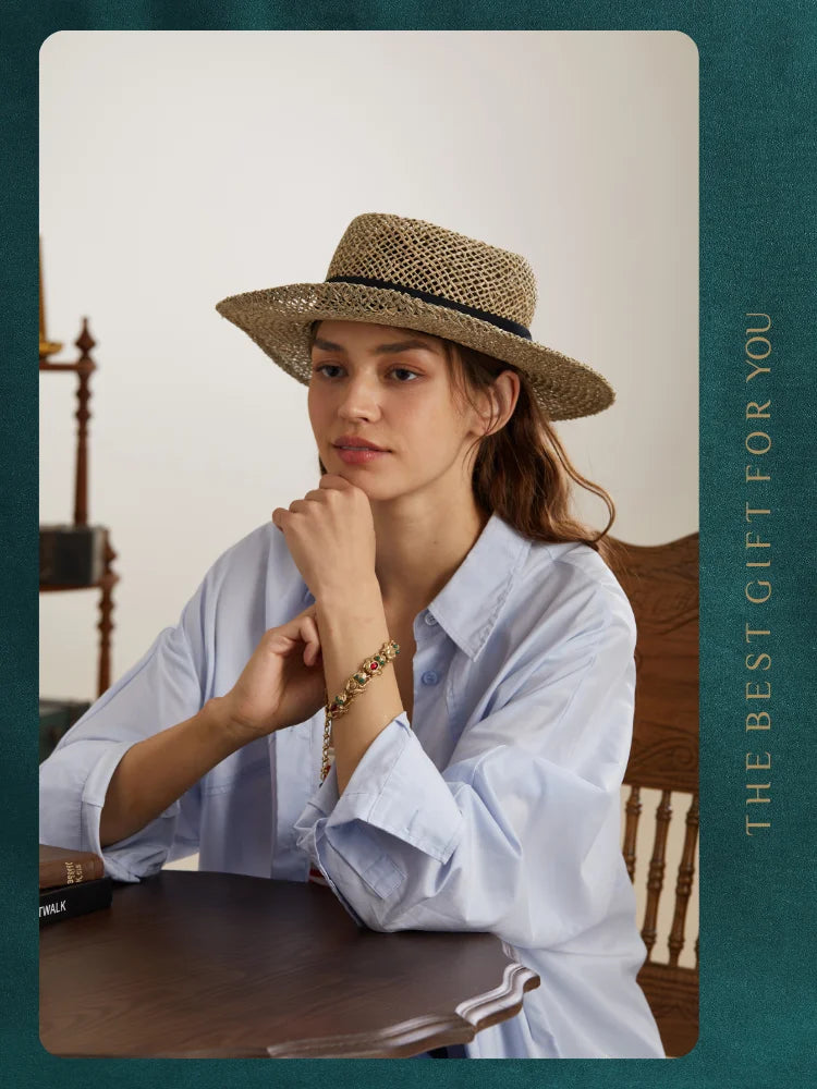 18K Gold Frog Plated Bracelet - Floral Fawna