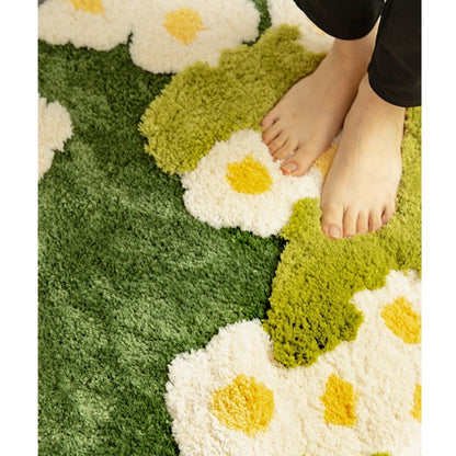 Garden Bloom Shaggy Rug - Floral Fawna