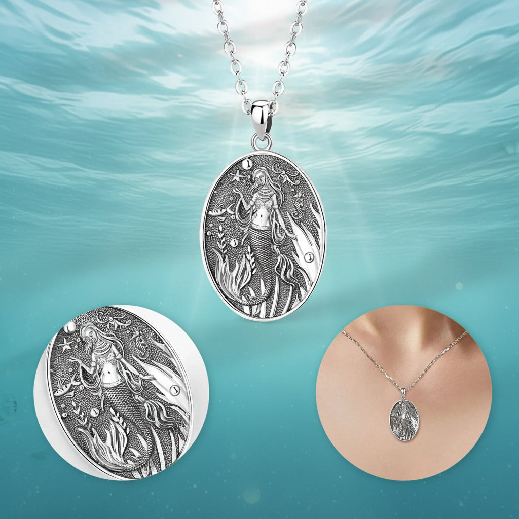 Sterling Silver Mermaid Necklace