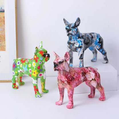 Abstract Boston Terrier Sculpture