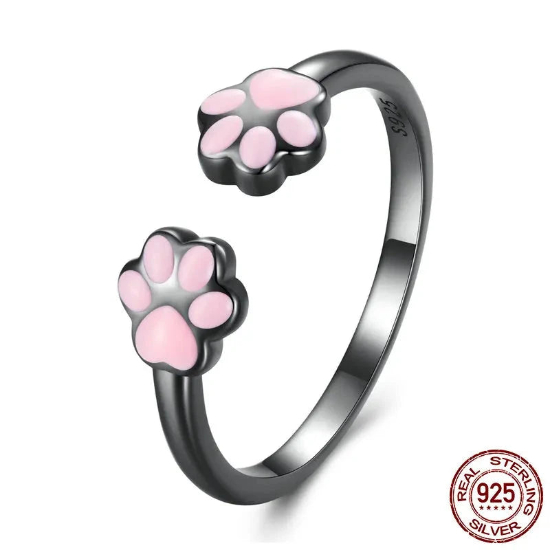 Sterling Silver Cat Paw Ring