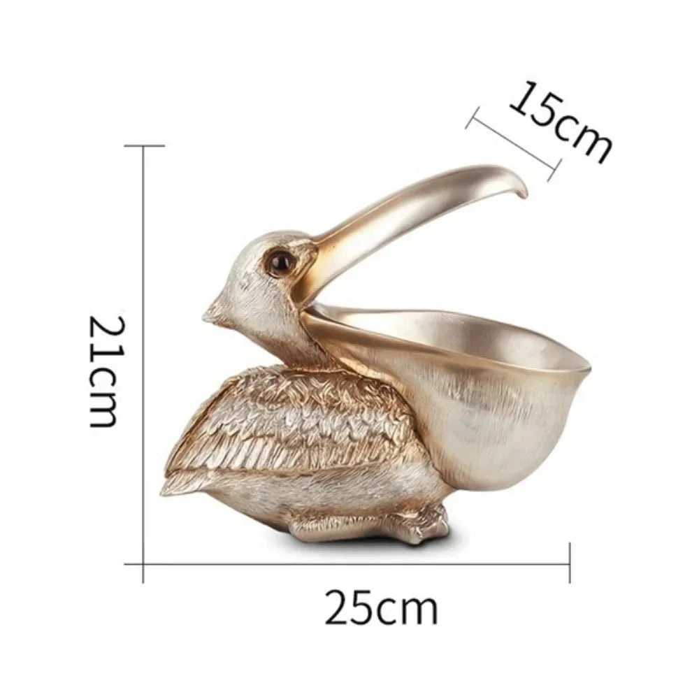 Pelican Storage Sculpture - Floral Fawna