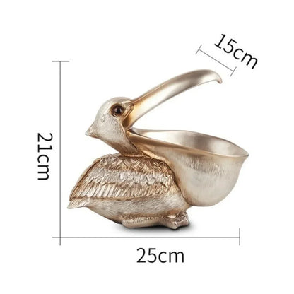 Pelican Storage Sculpture - Floral Fawna