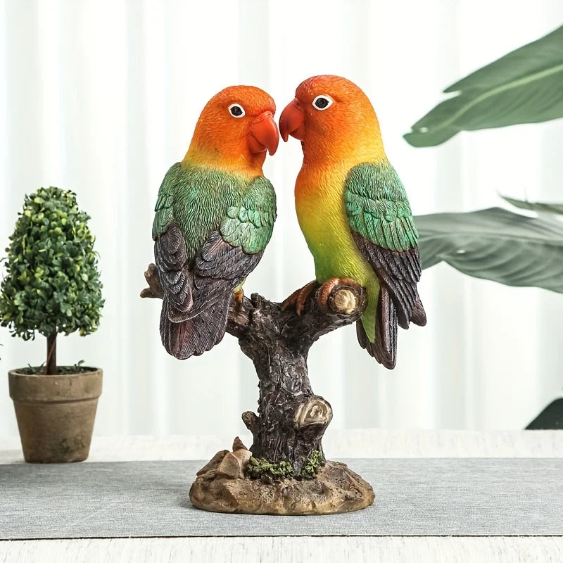 Love Birds Ornament - Floral Fawna