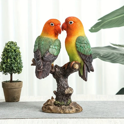 Love Birds Ornament - Floral Fawna