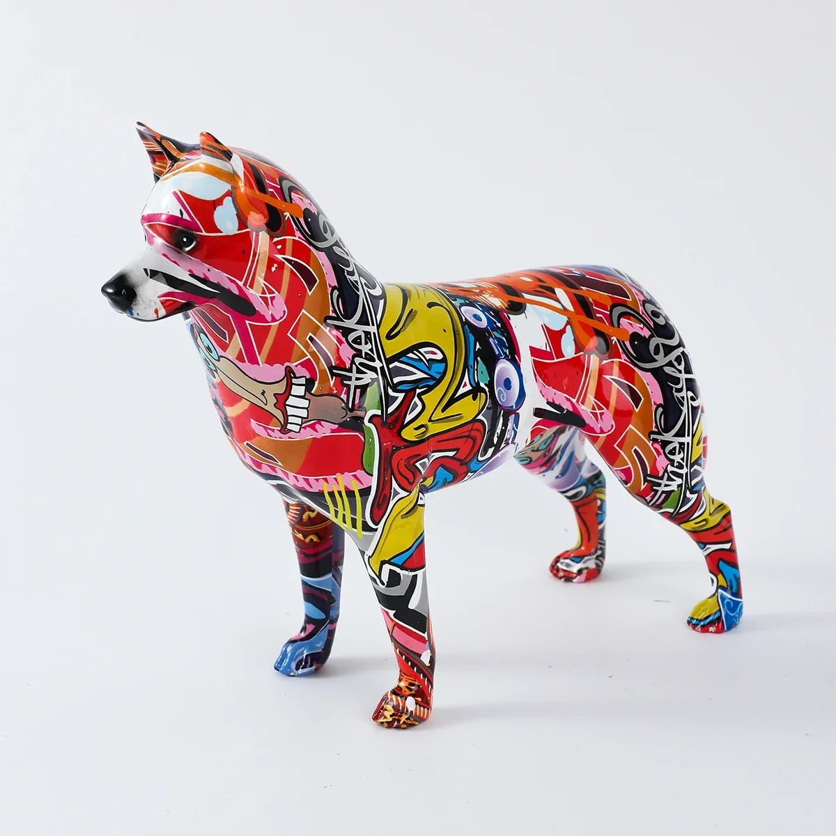 Abstract Husky Sculpture