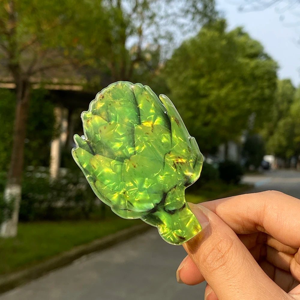 Vegetable Acrylic Hair Clip - Floral Fawna