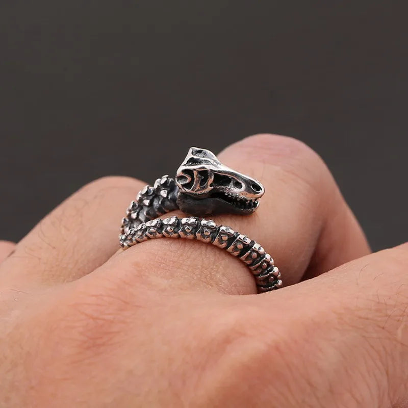 Sterling Silver T-Rex Ring