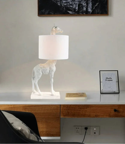 Giraffe Table Lamp - Floral Fawna