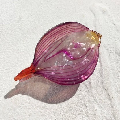 Vegetable Acrylic Hair Clip - Floral Fawna