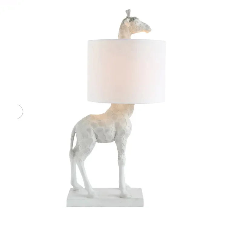 Giraffe Table Lamp - Floral Fawna