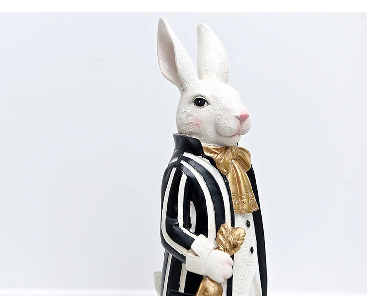 Royal Rabbit Family Figurines - Floral Fawna