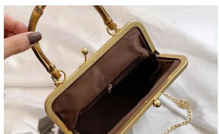 Embroidered Crane Bag - Floral Fawna