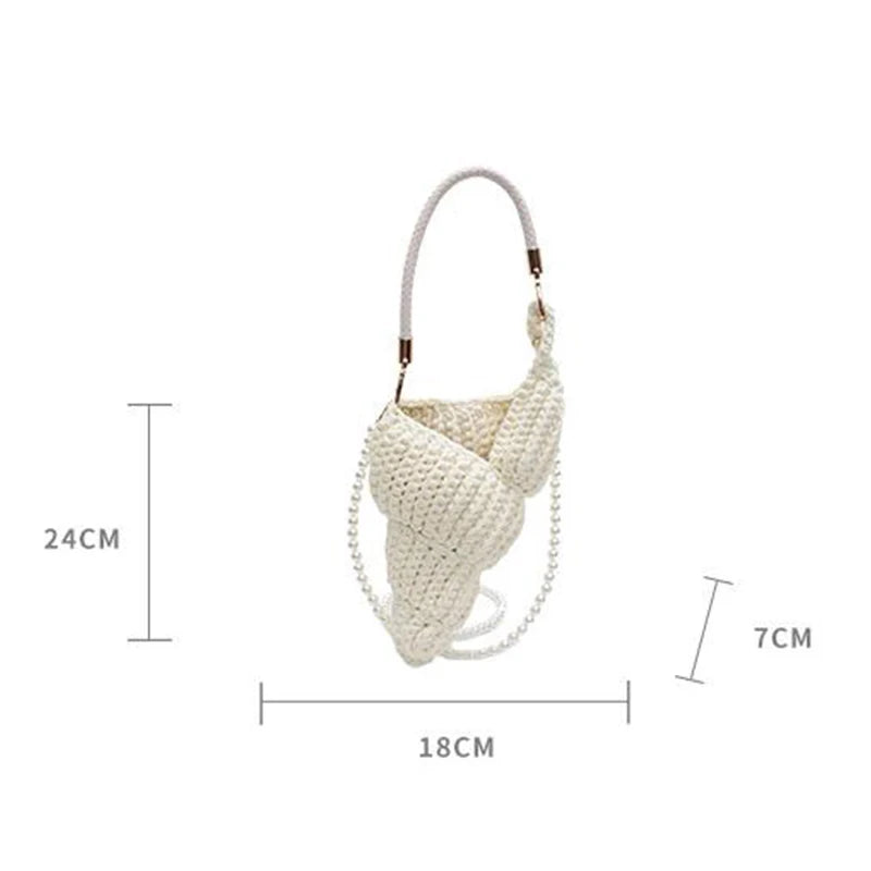 Crochet Conch Bag - Floral Fawna