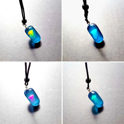 Glow In The Dark Jellyfish Necklace - Floral Fawna
