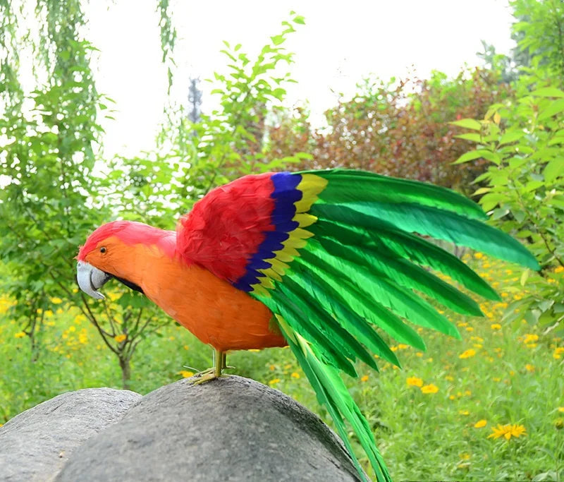 Realistic Parrot Sculpture