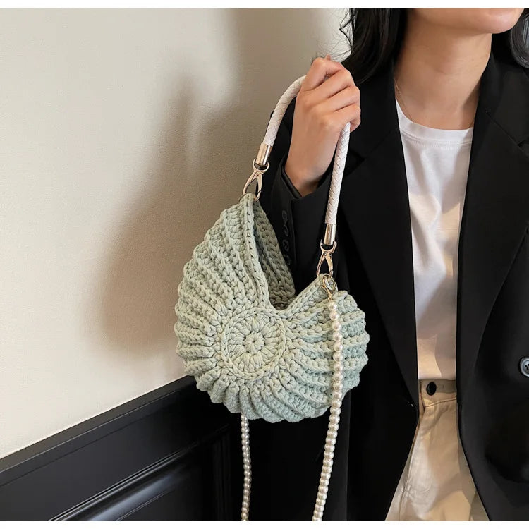 Crochet Conch Bag - Floral Fawna