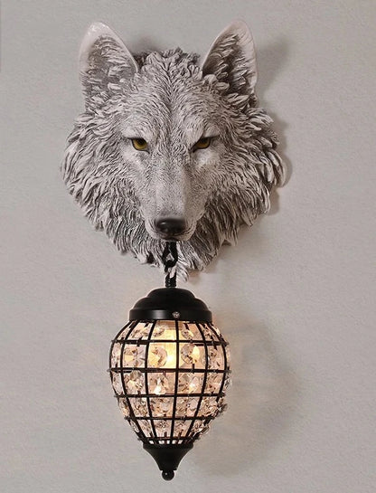 Wolf Crystal Wall Light - Floral Fawna