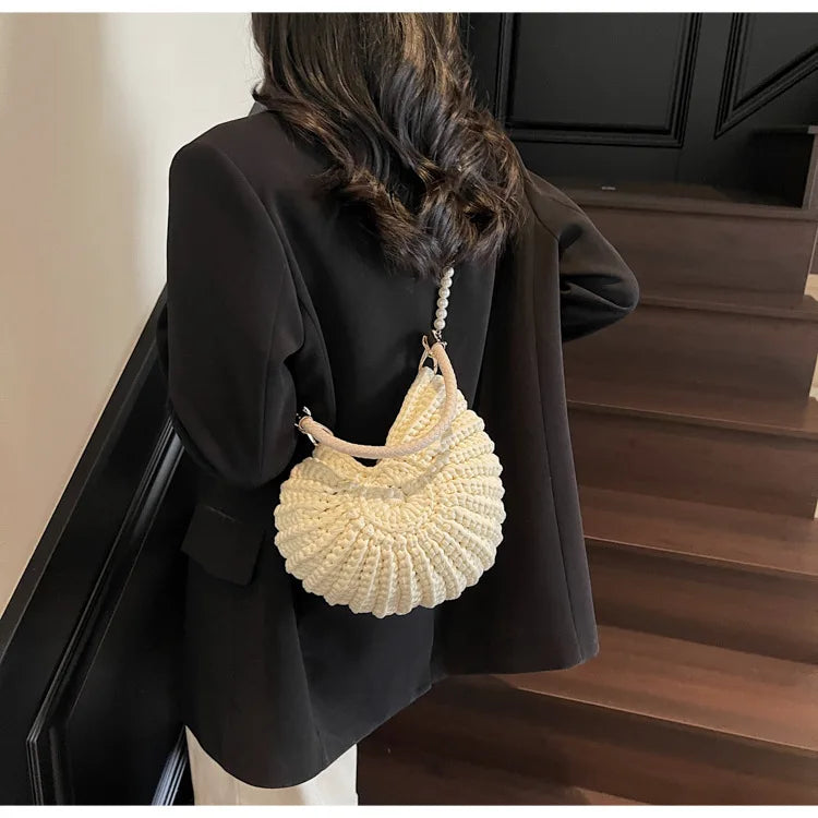 Crochet Conch Bag - Floral Fawna