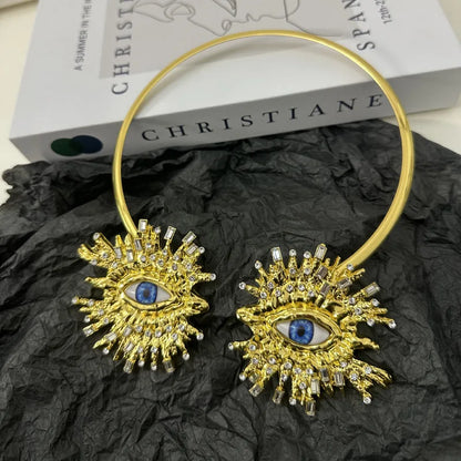 Statement Eye Open Choker - Floral Fawna