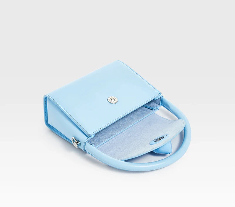 Leather Cat Face Handbag - Floral Fawna