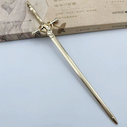 Metal Sword Hair Pin - Floral Fawna