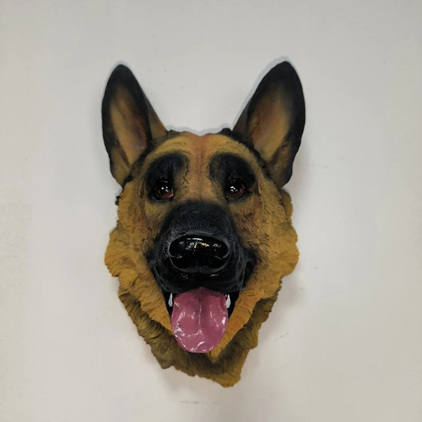 3D German Shepherd Sculpture - Floral Fawna