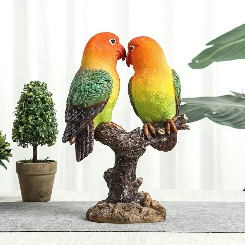 Love Birds Ornament - Floral Fawna