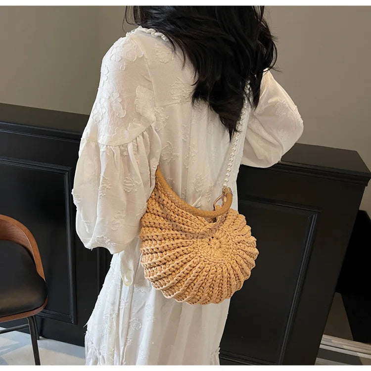 Crochet Conch Bag - Floral Fawna