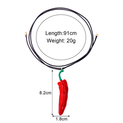 Chilli Pepper Necklace - Floral Fawna