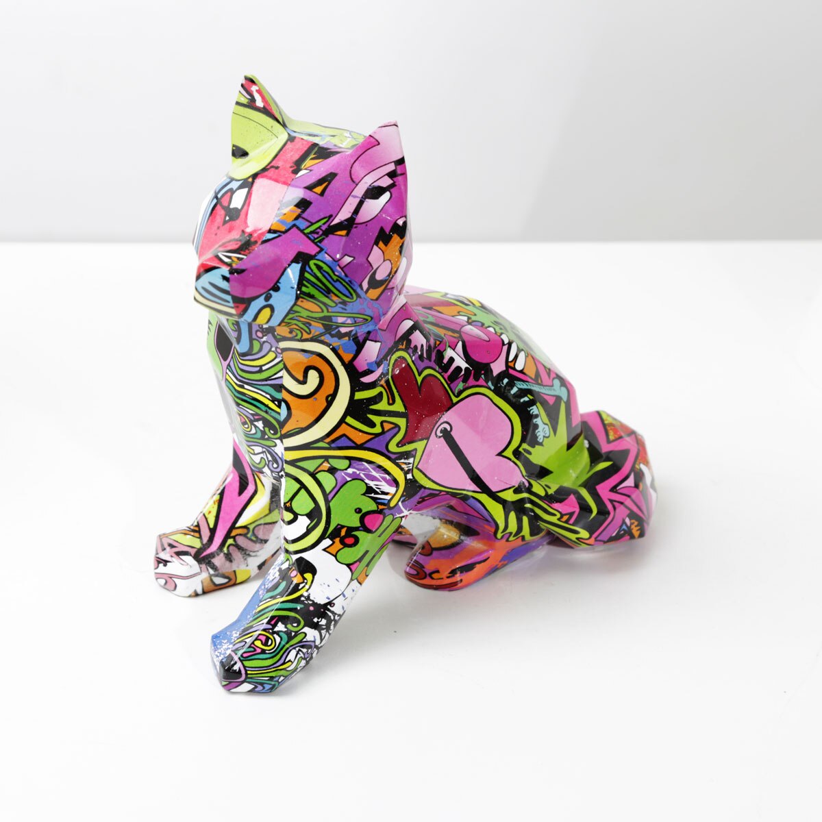 Abstract Shiba Inu Sculpture - Floral Fawna