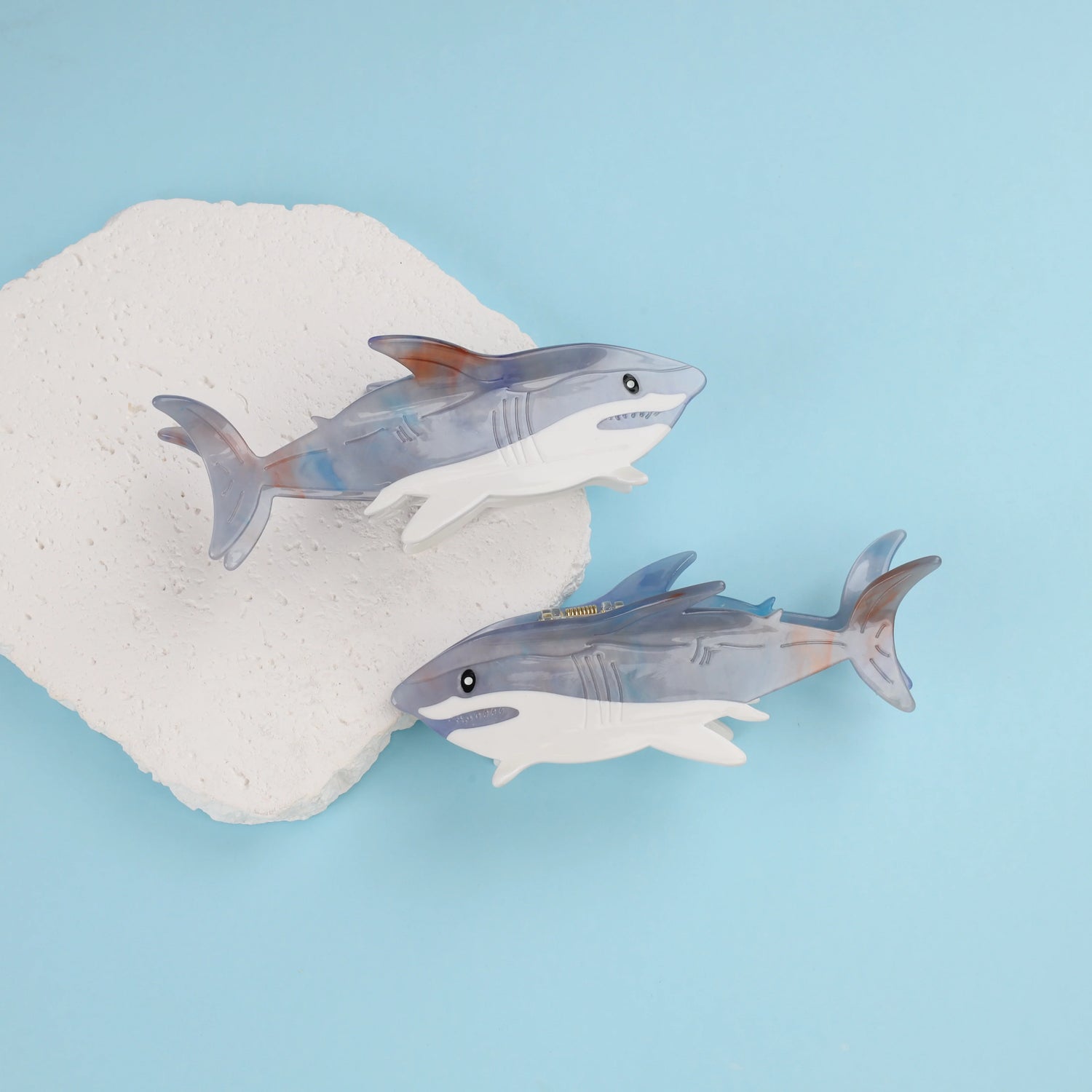 Great White Shark Claw Clip - Floral Fawna