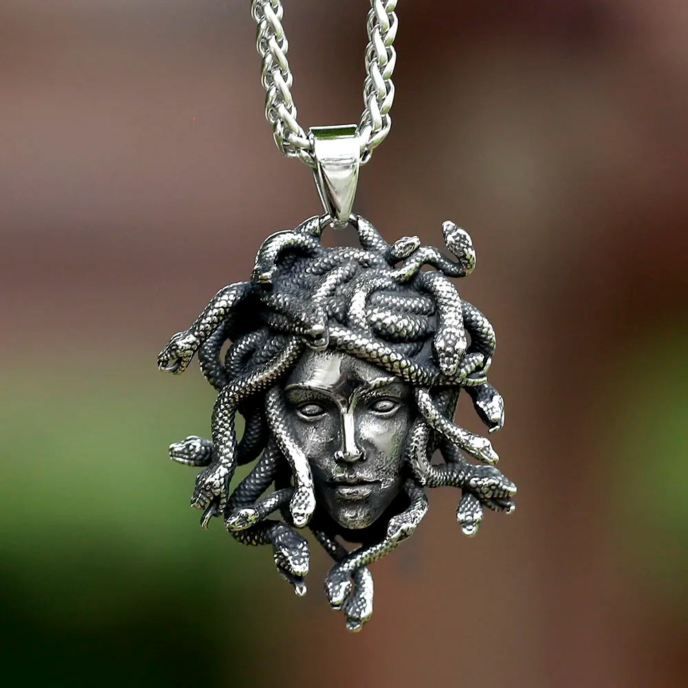 Medusa Pendant Necklace - Floral Fawna