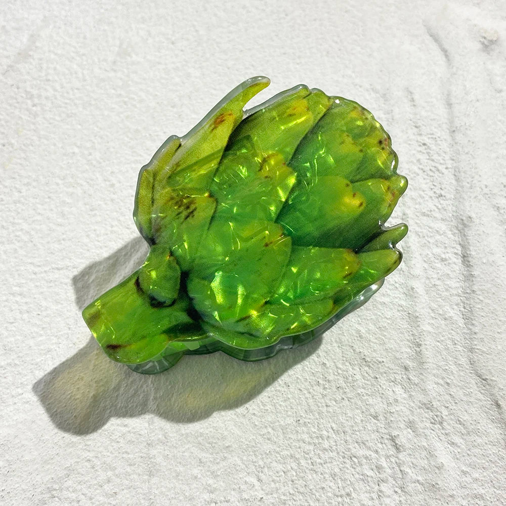Vegetable Acrylic Hair Clip - Floral Fawna