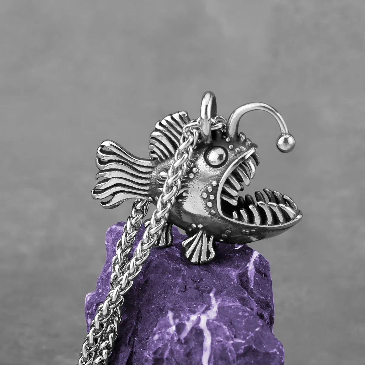 Angler Fish Necklace - Floral Fawna