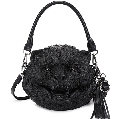 3D Tiger Head Bag - Floral Fawna