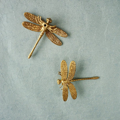 Dragonfly Brass Cabinet Handle