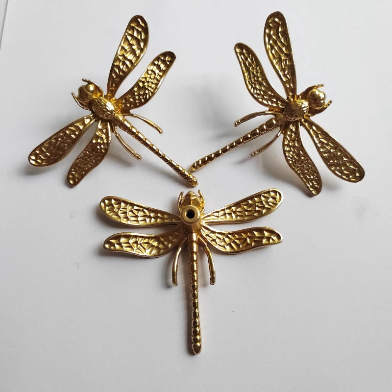 Dragonfly Brass Cabinet Handle