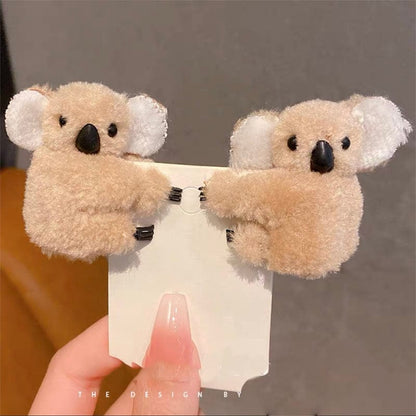 Plush Koala Hair Clip - Floral Fawna